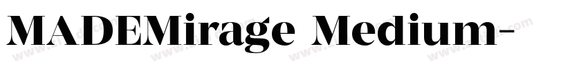 MADEMirage Medium字体转换